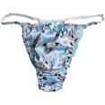 thumbnail image 4 of Yavorrs 5pcs Women's Silk G-Strings Thongs Flower Panties Size S M L XL 2XL, 4 of 6