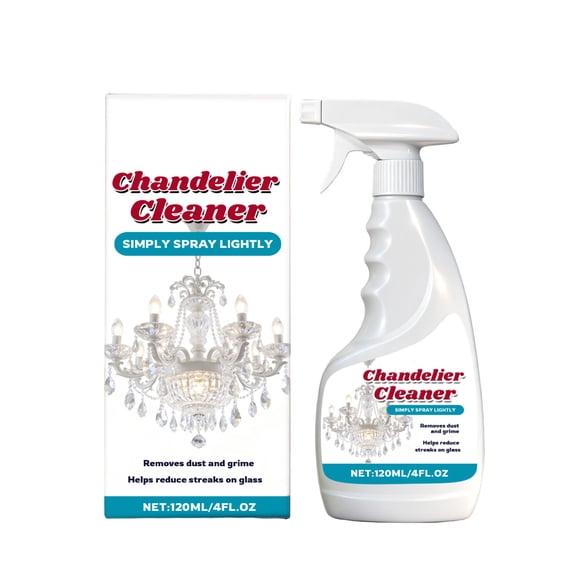 120ml Chandelier Cleaner Spray, No-Disassembly Streak-Free Cleaner for Crystal & Glass Lights
