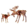 thumbnail image 6 of GoDecor Lighted Christmas Decoration Moose Family - Light up Moose 2 Set  - Brown, 6 of 7