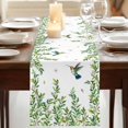 thumbnail image 3 of Table Runners 72 Inches Long Dress Scarves, Spring Botanical Farmhouse Kitchen Table Runner, Coffee Tablerunners, Watercolor Leaves Flowers Birds Country 14x72 Inch, 3 of 9