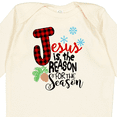 thumbnail image 4 of Inktastic Jesus is the Reason for the Season Pinecone and Snowflakes Boys or Girls Long Sleeve Baby Bodysuit, 4 of 5