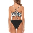 thumbnail image 5 of Attraco Women's Ruffled Bikini V-Neck 2-Piece Swimsuit Strap Swimsuit, 5 of 5