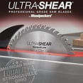 thumbnail image 2 of ATB Combination Table Saw Blade, 10 Inch, 48T, 5/8" Arbor, 1/8" Kerf, USA Made, Optimized for Cross-Cuts & Ripping - US1048ATBFK$$Tools & Hardware Other, 2 of 7