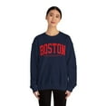 thumbnail image 4 of Boston Massachusetts Sweatshirt Gifts Crew Neck Shirt Long Sleeve Unisex, 4 of 7