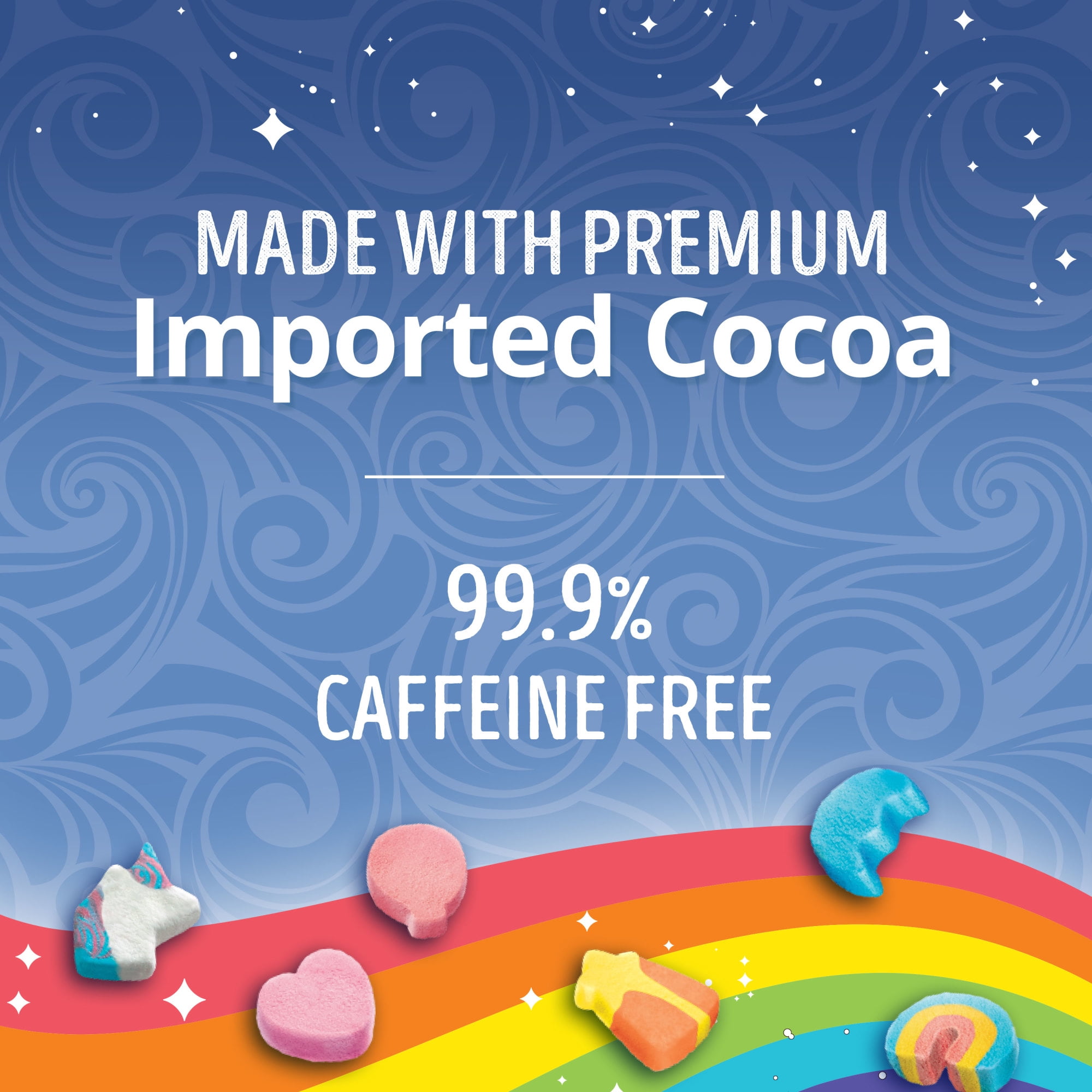 (4 pack) Swiss Miss Chocolate Flavored Hot Cocoa Mix with Lucky Charms Marshmallows, 1.38 oz., 6-Count