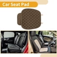 thumbnail image 3 of Ofertas Únicas 1 Pc 50.5x58cm Cojín Universal para Asiento de Automóvil - para Protección de Asiento de Conducción en Viajes en Automóvil Antideslizante - Poliéster Marrón, 3 of 7