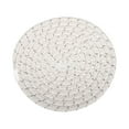 thumbnail image 2 of Injueey Woven Coaster Mug Placing Cushion Weaving Mat Craft Rope Table Coasters Thickened Cup Tableware Cotton for Home Bar Mostrada Puntos blancos/grises, 2 of 6