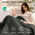 thumbnail image 2 of Heated Blanket Electric Blanket Full - Fast Heating Blanket Throw Double Sided Sherpa Ultra Soft Cozy with 10 Heating Levels & 2-10 Hours Auto Off, Mashine Washable, 72 x 84 Inches, Grey, 2 of 8