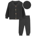 thumbnail image 3 of Modern Moments by Gerber Baby Boy Knit Cardigan Sweater & Jogger Outfit Set, 2 Piece, Sizes 0/3-24 Months, 3 of 9