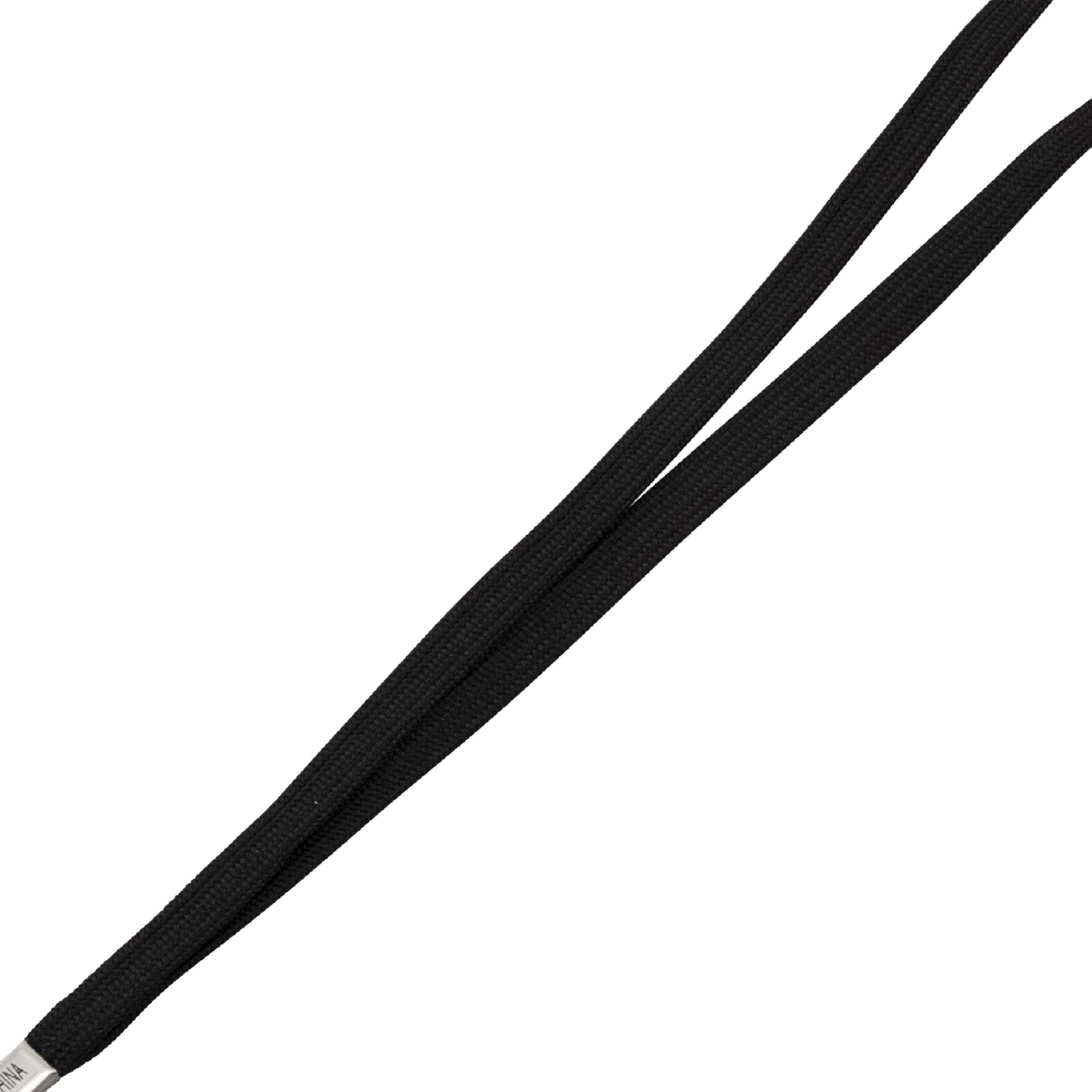 Advantus Deluxe Lanyard with J-Hook, Black, Box of 100
