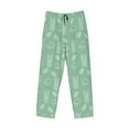 thumbnail image 6 of Uemuo Tropical Pineapple Pattern Men's Wide Leg Palazzo Lounge Pants with Pockets Light Weight Loose Comfy Casual Pajama Pants-Large, 6 of 9