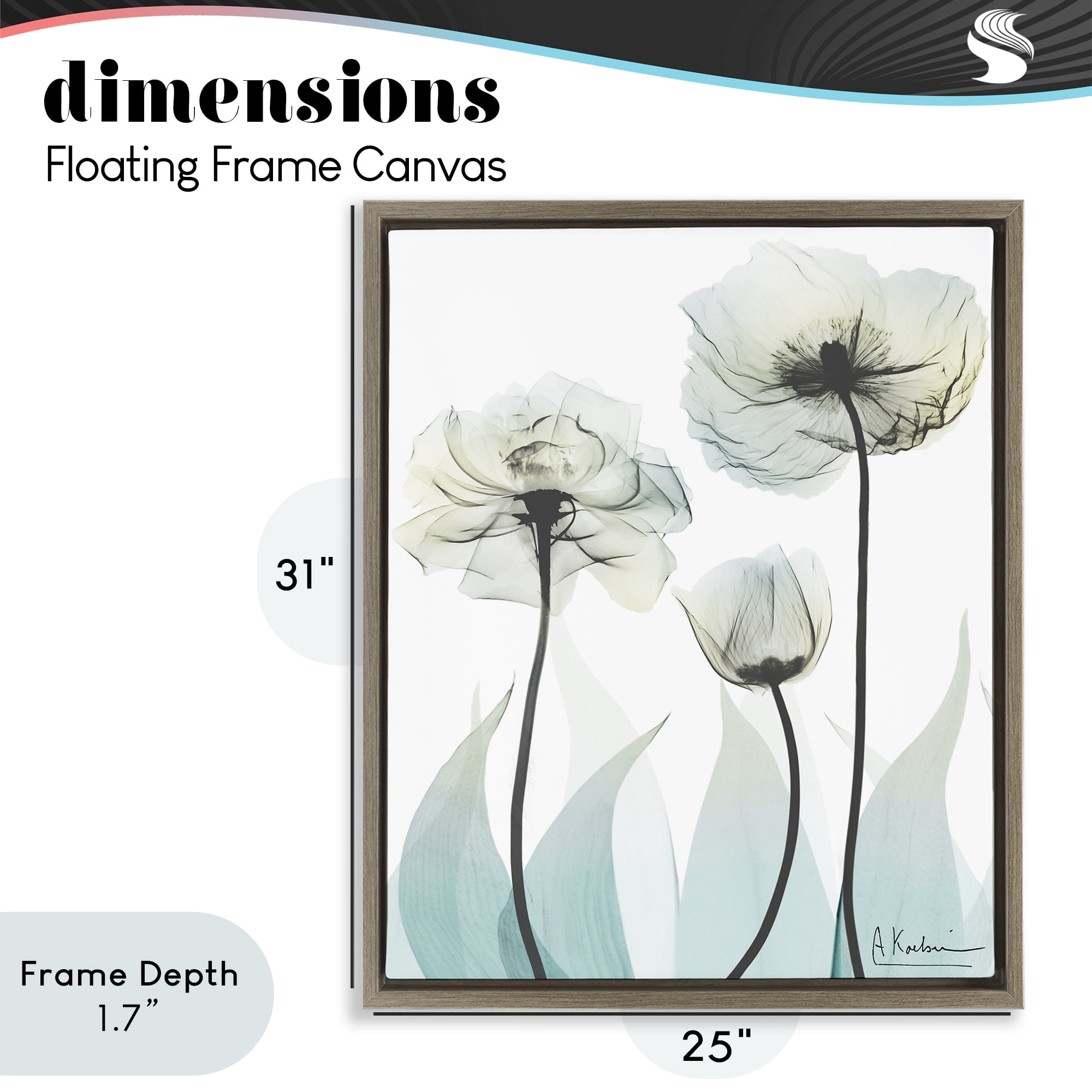 Stupell Industries Luxury Of Creation Brown Framed Floater Canvas Wall Art, design by Albert Koetsier