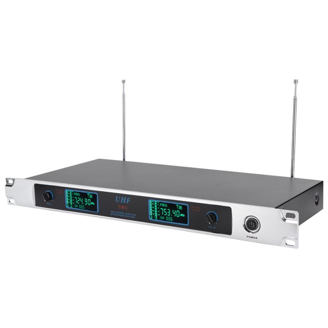 Micrófono de karaoke, kit de micrófonos duales de mano profesionales UHF duales Micrófono profesional Calidad inigualable