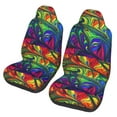 thumbnail image 2 of Haiem Pride Rainbow Printed Car Seat Covers Set of 2, Universal Fit Car Seat Covers,Protective Seat Covers,Comfortable Car Seat Covers, Easy Installation Seat Covers, Vehicle Seat Covers, 2 of 9