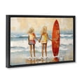 thumbnail image 3 of Stupell Industries Coastal Kids & Beach Surfboard Black Floating Frame Canvas Art, 31 x 21, by Petals Prints Design, 3 of 9