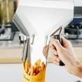 thumbnail image 3 of Durable Material French Fry Scoop With Non-slip Comfortable Handle, Quick Fill Tool For Cinemas Carnivals Weddings Easy To Clean Reinforced Stainless Steel Multifunctional Scooper, 3 of 5