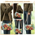 thumbnail image 4 of FORMRS Womens Shoulder Bag with Chain Strap Clutch Purse Cute Tote Handbag, Orange Floral Tomatoes, 4 of 7