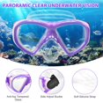 thumbnail image 4 of Set de Snorkel ACQCES para Niños con Top Seco, 5-15 Años, Morado, 4 of 8