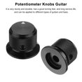 thumbnail image 4 of Uxcell 2PCS Aluminium Potentiometer Knobs 1/4"x1", Volume Tone Control Knobs, Black, 4 of 7