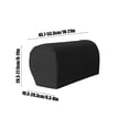 thumbnail image 3 of Sofa Armrest Covers, Elastic Plaid Protective Covers, Thickened Non-Slip Polyester Armrest Protectors for All Seasons 2-Piece Set, Black, 3 of 6