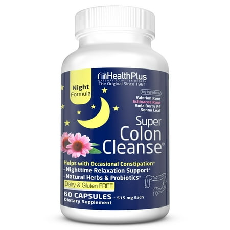 colon cleanse plus health servings capsules formula super night walmart