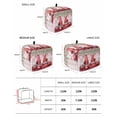 thumbnail image 2 of Red Gnomes Small Toaster Cover 2 Slice, Kitchen Appliance Covers, Valentine Roses Love Leaves Pink Plaid Toaster Oven Cover with Loop, Bread Machine Cover Polyester Dust Cover Protection, 2 of 4