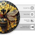 thumbnail image 3 of Bee Wall Clock 10 Inch Silent Non Ticking Round Clock Decoration for Living Room Kitchen Bedroom Bathroom Office Classroom, 3 of 8