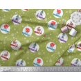 thumbnail image 2 of Soimoi Poly Georgette Fabric Gift Box,Car & Santa Christmas Print Fabric by The Yard 52 Inch Wide, 2 of 3