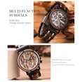 thumbnail image 5 of Mirar Reloj de madera para hombre BOBO BIRD, cronógrafo de movimiento de cuarzo de acero inoxidable y madera con pantalla luminosa, reloj de moda para hombres 1 1, 5 of 5