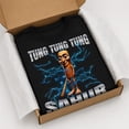 thumbnail image 3 of Unisex Tung Tung Sahur Graphic T-Shirt, Classic Fit Cotton Blend Tee, 3 of 9