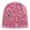Pink, variant on Men Women Jacquard Letter Hat Warm Knitted Winter Ear Cap
