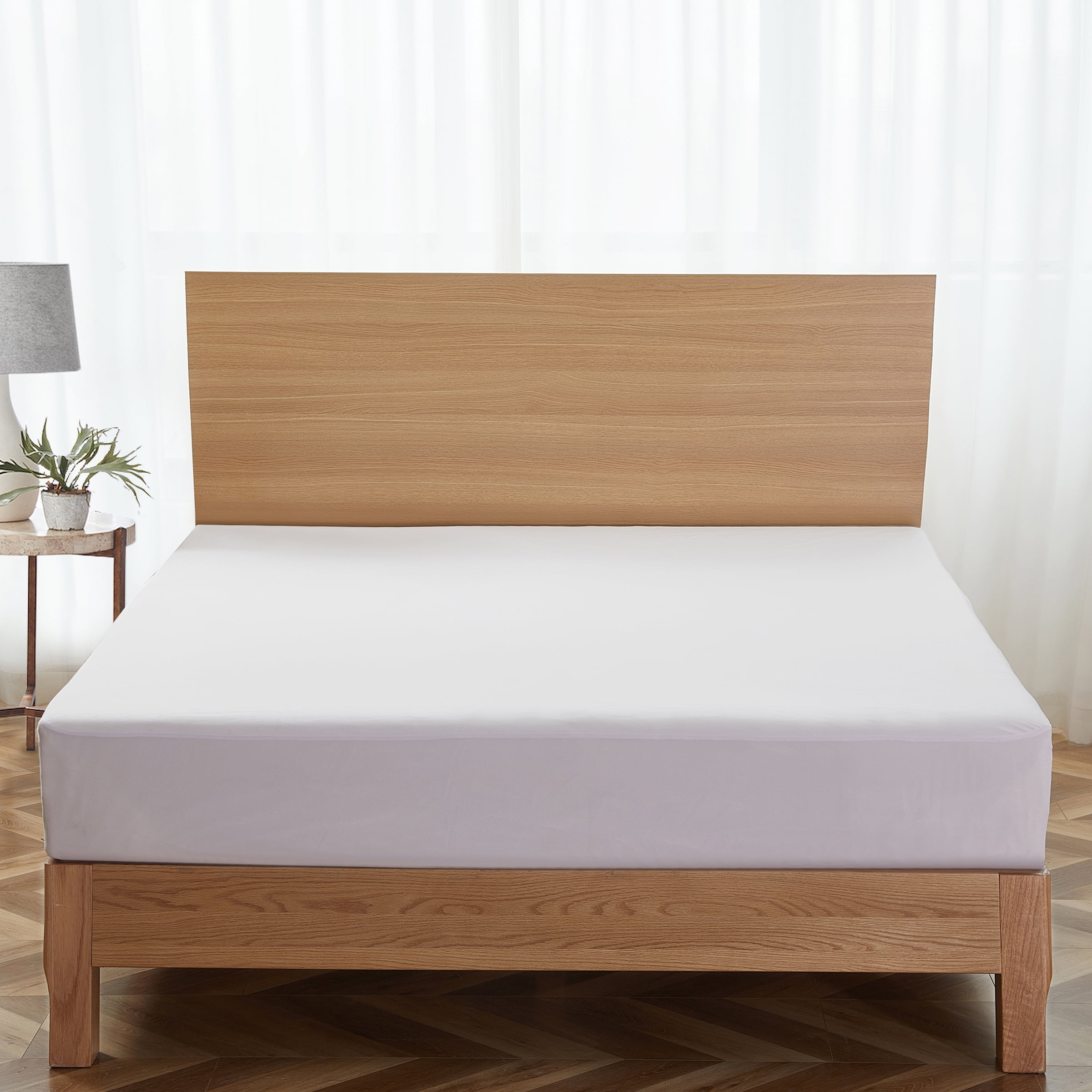 Mainstays Cooling Waterproof Fitted Mattress Protector, King