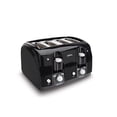 thumbnail image 1 of Sunbeam 4-Slice Toaster, Black with Electronic Toasting Technology, Extra Wide Slots, 1 of 3