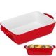 thumbnail image 3 of Baking Pan Red Eco-Friendly Pottery for Oven Use Artistic Enjoyment, 3 of 4