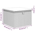 thumbnail image 5 of vidaXL Garden Sofa Set Gray PE rattan, powder-coated steel, polyester, 5 of 5