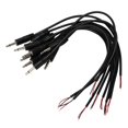 thumbnail image 1 of 10 Uds enchufe macho de repuesto a cable desnudo extremo abierto 2 polos Mono 1/8 pulgadas 3,5mm conector Jack Aud, 1 of 5