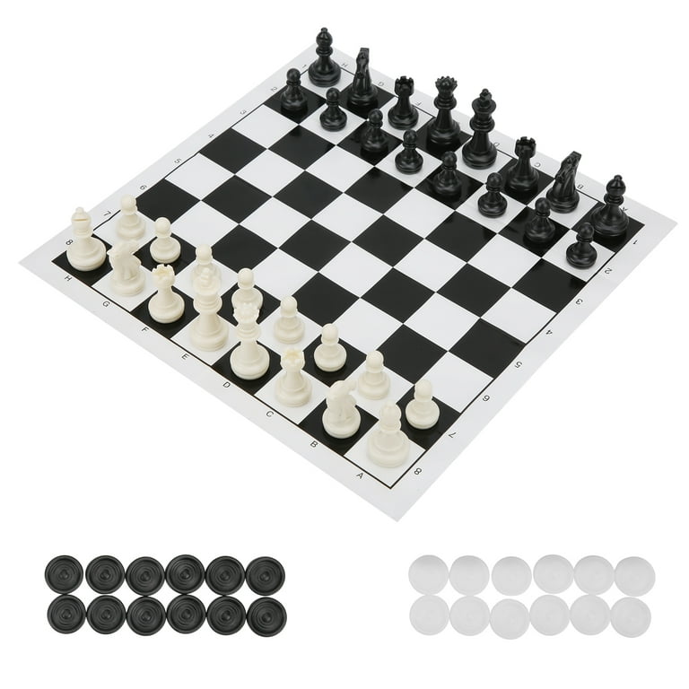 Chess Set, 2 In 1 Chess Set Fine Workmanship Practical For Hotel Lobbies  For Travel For Outdoor Camping For Parties 