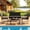 Black-2, variant on Patio Furniture Set, Lofka 4 Pieces Outdoor Conversation Set with Rattan Wicker Rocking Chairs, Removable Cushions & Glass Table, Gray
