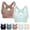 Blackish Green, variant on Medium Support Sports Bra for Women Padded Racerback Wirefree Gym Activewear Top with Removable Pads