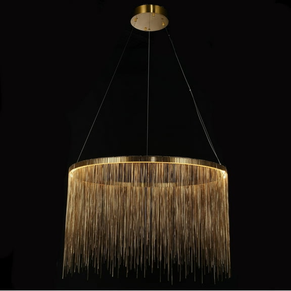 Villa Je Suis Round LED Chain Chandelier