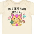 thumbnail image 4 of Inktastic My Great Aunt Loves Me with Cute Kitten and Flowers Boys or Girls Baby Bodysuit, 4 of 5