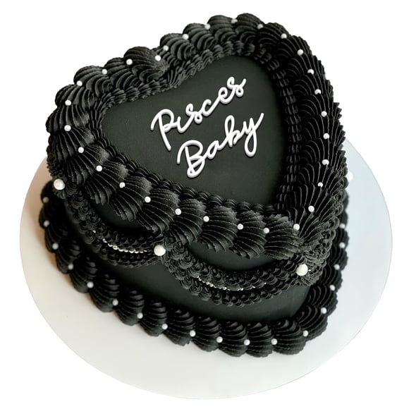 Decoración para pastel con topper de cumpleaños del zodiaco Piscis cutylight