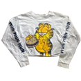 thumbnail image 2 of Garield Num Num Num Women's Plus Cropped Long Sleeve T-Shirt (3X), 2 of 4