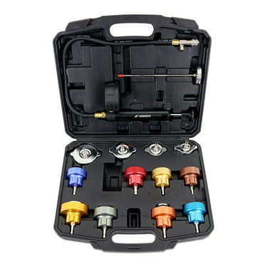 Mishimoto MMTL-CPT-14 Coolant Pressure Tester Kit, 14-Piece Universal Fit, Black
