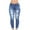 Navy, variant on Womens Trousers High Waisted New Women Plus Size Ripped Stretch Skinny Jeans High Rise Distressed Denim Jegging Pants Butt Lifting Denim Trousers Pants for Women Black 3XL