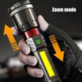 thumbnail image 7 of EUDIDV Portable Flashlight LED Flashlights High Powered Super Bright Flashlight Rechargeable 4 Modes Flash Lights With Side Light For Emergency Outdoor Home Camping Hiking Gift Durable Torch Bright, 7 of 7