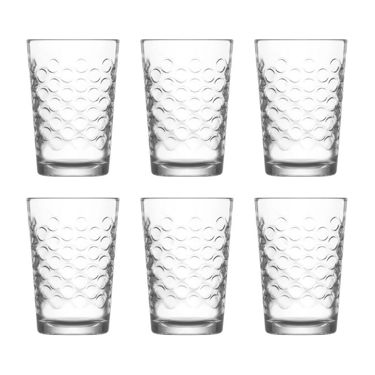 Circle Glass Tumbler 6 oz (Set of 6)