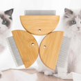 thumbnail image 2 of Cat Comb Self Cleaning Slicker Brush For Shedding Grooming Remove Loose Hair, 2 of 5
