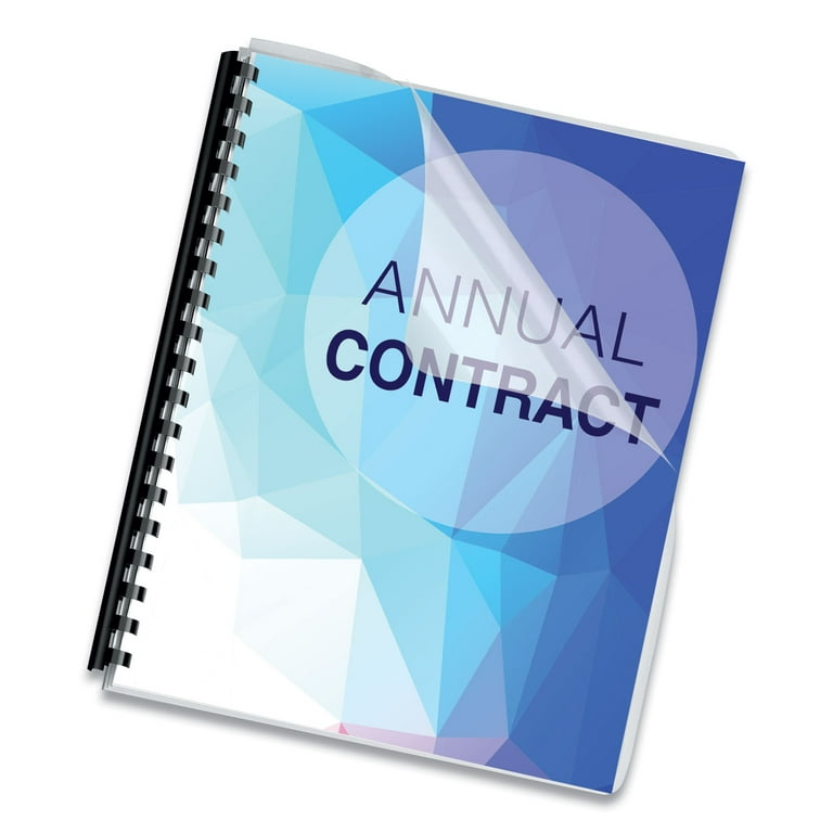 Crystals Transparent Presentation Covers for Binding Systems, Clear, with Round Corners, 11.25 x 8.75, Punched, 100/Pack Crystals Transparent Presentation Covers for Binding Systems, Clear, with Round Corners, 11.25 x 8.75, Punched, 100/Pack