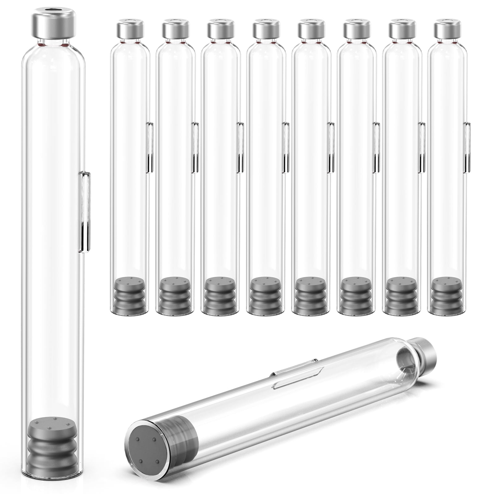 Bac Water For Injections Ks-Tek Sterile Empty Vials With Self-Healing Injection Port & Flip-Off Aluminum Cap (3ml, 10-Pack) Self Healing Injection Port Vials Bac Water For Injections Ks-Tek Sterile Empty Vials With Self-Healing Injection Port & Flip-Off Aluminum Cap (3ml, 10-Pack) Self Healing Injection Port Vials